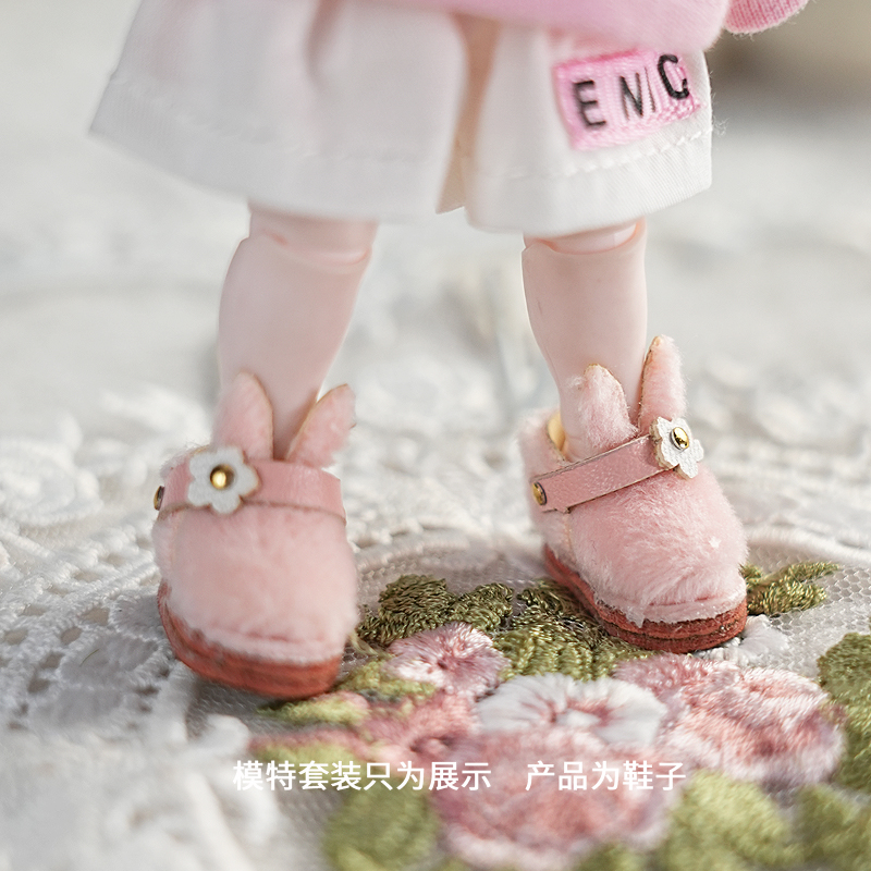 OB11娃鞋中布娃娃鞋子GSCddf马丁靴小皮鞋皮靴中帮帆布鞋maytree