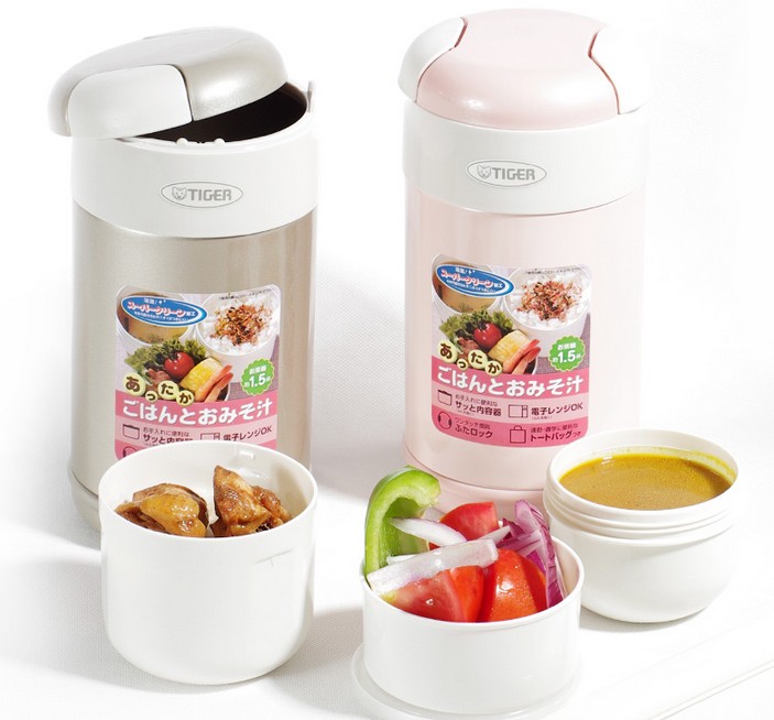 日本原装进口虎牌保温女士饭盒