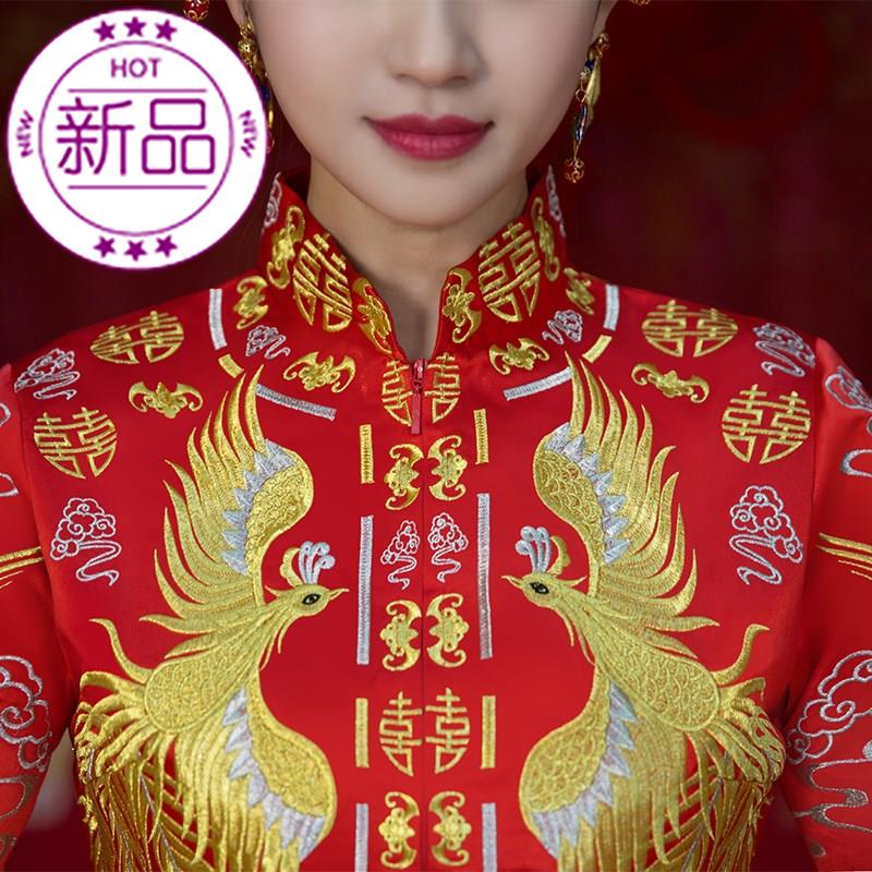 秀禾服新娘202219新款夏马来服中式嫁衣礼服女结婚龙凤褂裙褂敬酒|msdalam kategori Butik wanita / wanita, perkahwinan/Cheongsam/pakaian, Cheongsam - dari Buy2taobao.com untuk memberikan perkhidmatan ejen Taobao profesional membeli