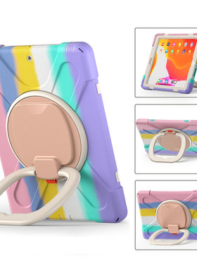 适用ipad Pro11保护套9.7英寸平板电脑Air 5防摔全包炫彩硅胶外壳10代10.9防弯笔槽迷你mini6可爱儿童9代10.2