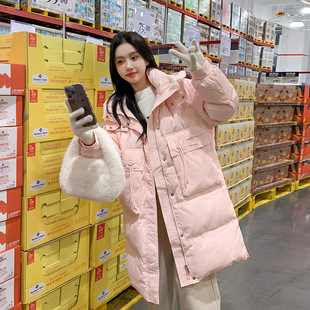 罗芬 故事面料女装官方实拍粉色羽绒服冬季女2025新款韩系甜美小