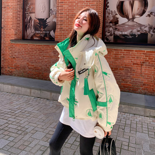 罗芬 故事面料女装官方实拍羽绒服女短款2025冬季新款时尚撞色小
