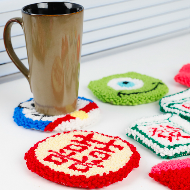 俄罗斯戳戳绣diy毛线手工