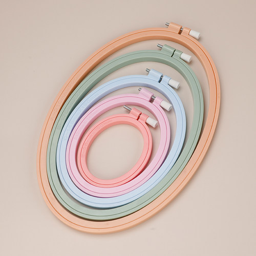 新款莫兰迪椭圆十字绣绷