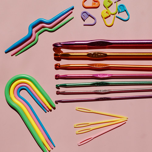 套装diy编织包包毛线防滑勾针