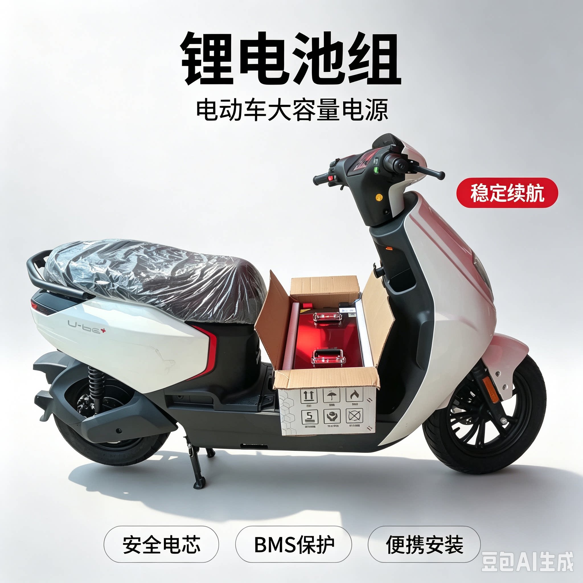 适用五羊本田UBE+/UVO锂电40安图片