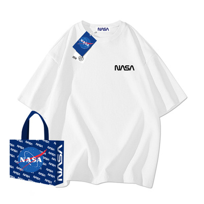 NASA联名美式重磅短袖T恤男款2025新款潮流夏季潮牌纯棉半袖上衣