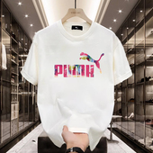 高街体恤 纯棉重磅上衣服潮牌ins潮流美式 NASA联名男生t恤短袖 夏季