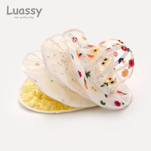 luassy夏季薄款防晒春秋儿童帽子
