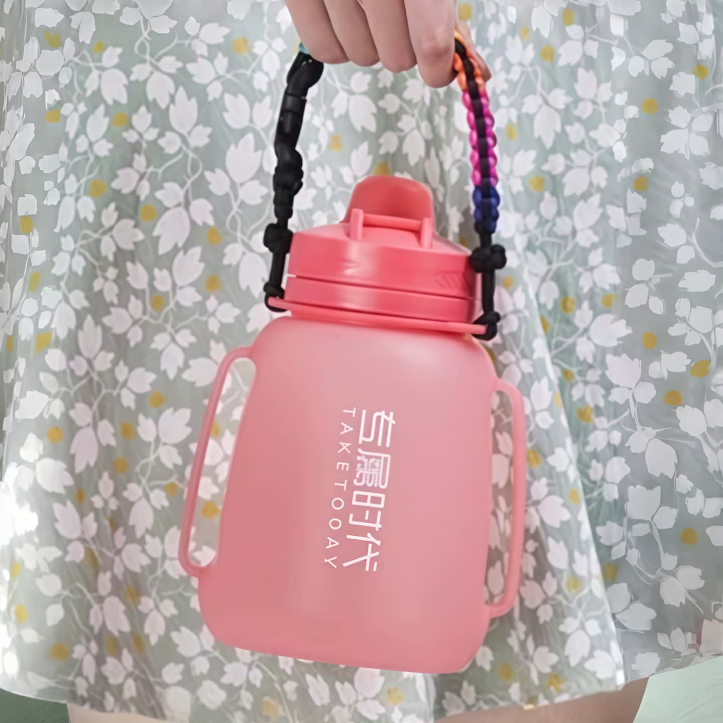 折叠硅胶运动水杯大容量耐高温图片