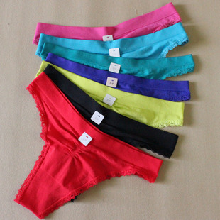 清仓特价 无痕T 外贸蕾丝女丁字裤 T裤 back 无缝高弹中低腰内裤 断码