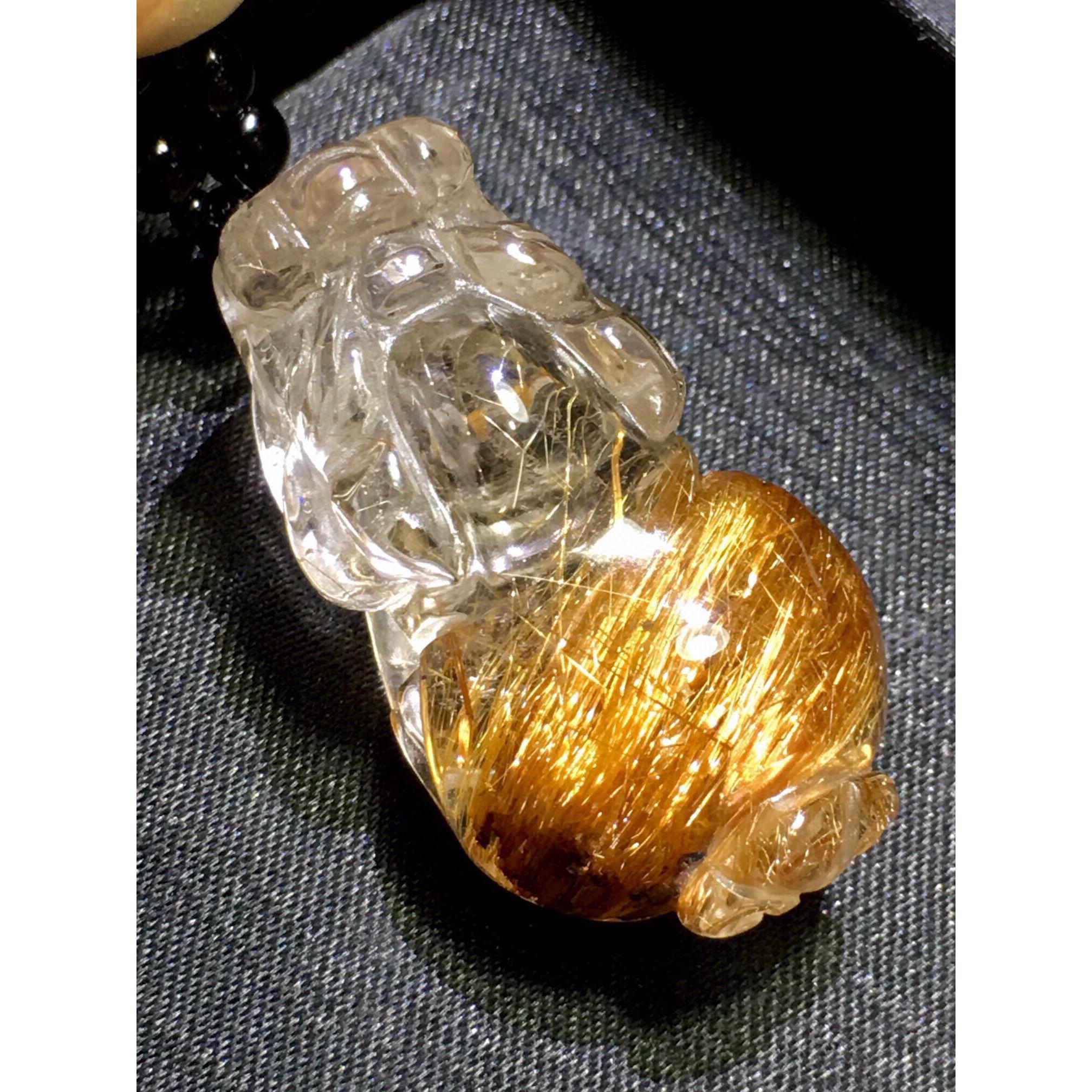 2025天然顺发晶貔貅吊坠项链