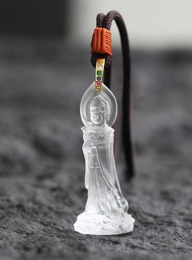 2026厂家直销惠古琉璃立体妈祖吊坠男女款王母娘娘项链观音佛挂件