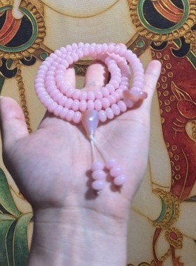 2026樱花粉菩提手串多圈菩提子手链项链长款流苏跑环文玩手持古风