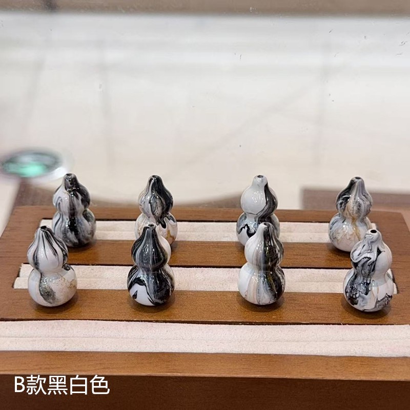 2025流体大漆葫芦通孔配件 diy配饰手工编织手绳项链手串 DM745
