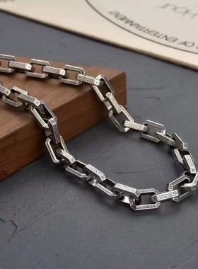 2026霸气个性百搭藤草纹项链男士气质时尚简约复古高级感嘻哈古巴