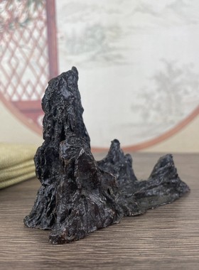2026仿古实心山型摆件山峰笔架桌面装饰摆件家居书房文房摆设