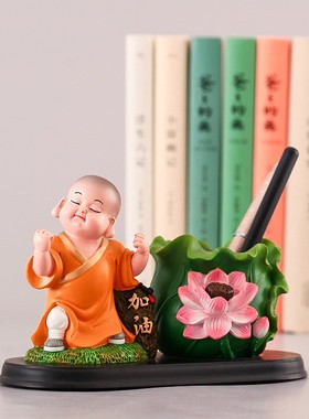 2025妙工坊加油笔筒办公室桌面摆件教师节实用礼物送老师书房书柜