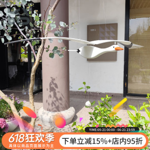 YBOX创意会飞的海鸥平衡挂饰卧室庭院花园会飞的动态挂饰拍照道具