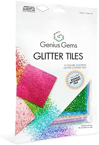 Glitter Tiles- 10 Glitter Covered Tiles Plus 1 Bonus Myster