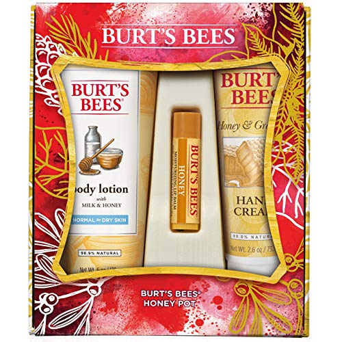 burts bees honey pot gift set  3 honey skin care products