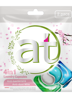 菁华at4in1玫瑰香洗衣凝珠