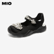 新款 MIO米奥圆头凉鞋 女夏季 镂空魔术贴玛丽珍洞洞运动凉拖