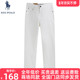 莱赛尔天丝 DIVPOLO保罗男士 牛仔裤 2026春商务休闲白色长裤 子