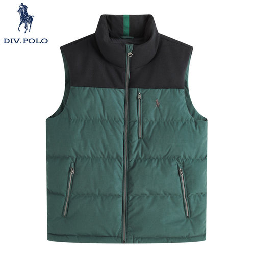 DIVPOLO男士羽绒马甲白鸭绒