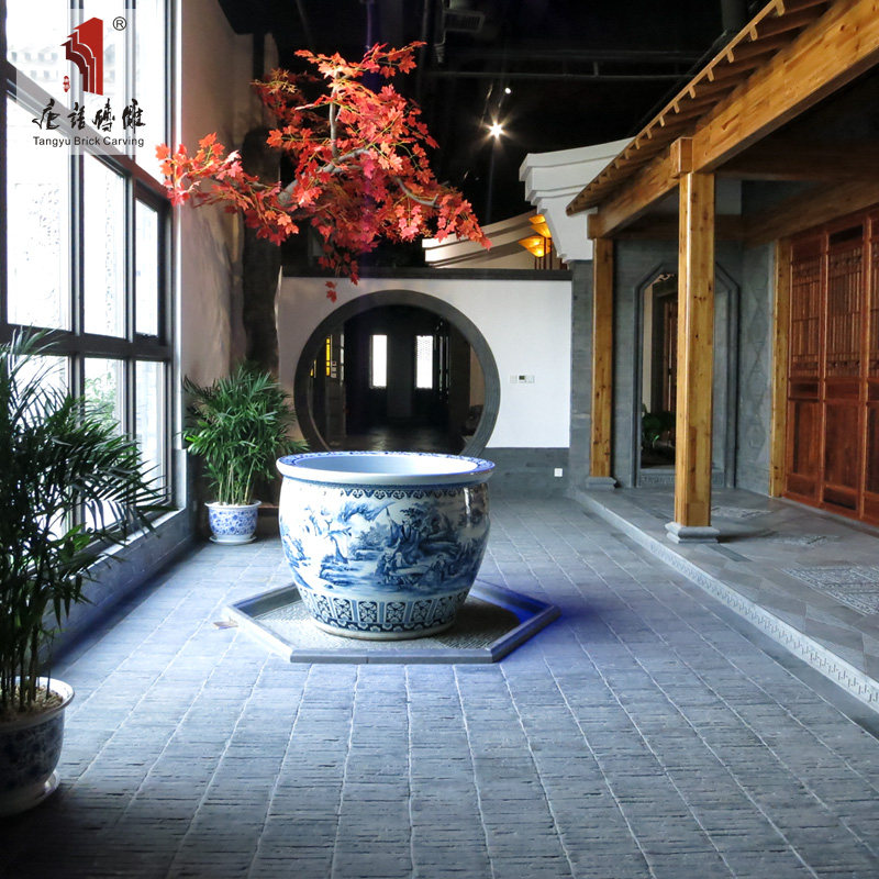 唐语砖雕 中式庭院园林仿古青砖做旧墙砖地砖立瓦 瓦砖