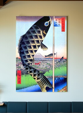 浮世绘艺术无框走廊日式风装饰画