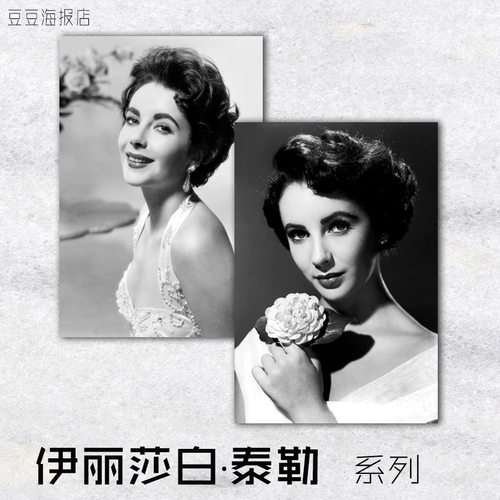 伊丽莎白泰勒海报好莱坞装饰画