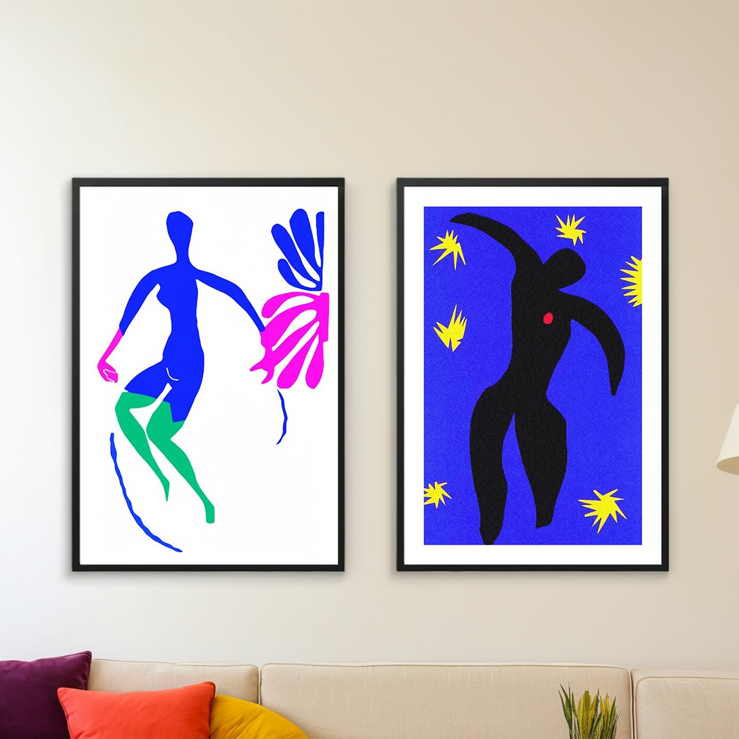 客厅亨利马蒂斯抽象装饰画