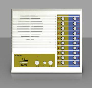 美一内部有线对讲系统 美一LB-20L内部对讲 20路主机送话筒、电源