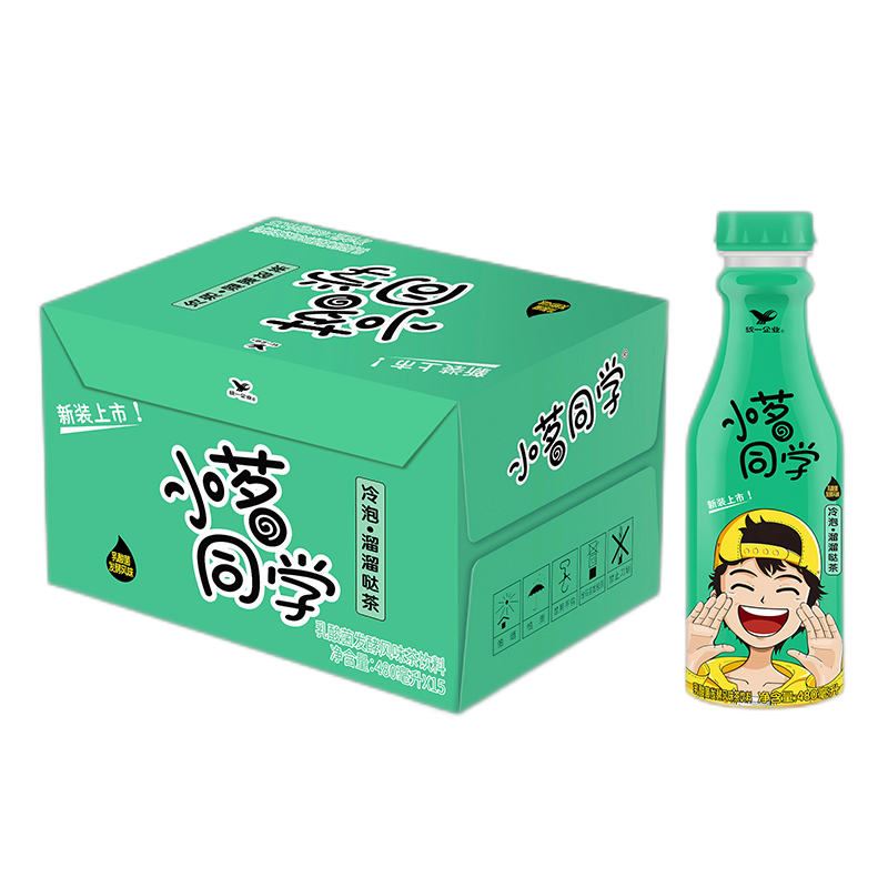 统一 小茗同学冷泡茶溜溜哒茶480ml*15瓶 整箱装夏季果味茶饮料