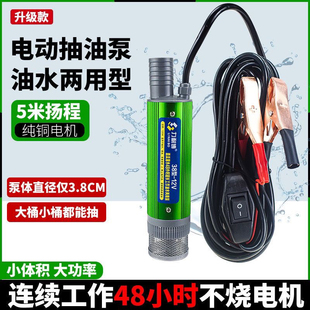 电动抽油泵12V24V220V柴油抽油神器抽水泵浇菜抽酒尿素 38型新款