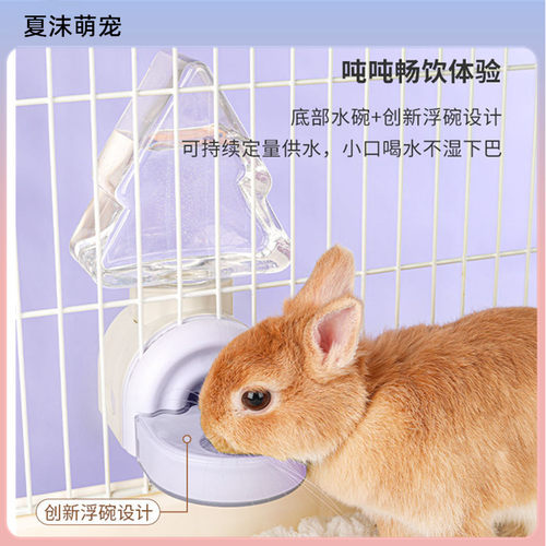 兔子水壶饮水器小松树水壶自动喂水器龙猫宠物专用碗喝水神器用品