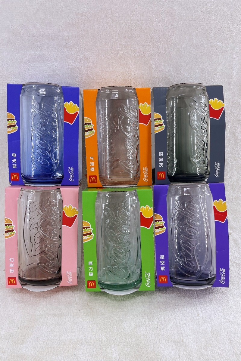 thumbnail for 2008-2023 McDonald's Limited Edition Coca-Cola Glass Cans Internet Celebrity Cold Drink Cup Free Shipping