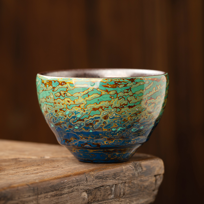 匠仙手工非遗大漆建盏主人杯单杯漆器个人专用功夫茶杯高档礼品