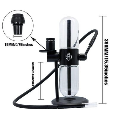 BOBTR出口款双重力旋转bong玻璃水烟壶烟斗烟具原版Hookah Pipe