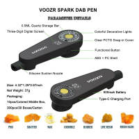 Spark Dab Pen vaporizer for wax cigarette paste is a disposable and recyclable cigarette device thumbnail 2
