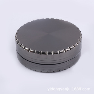 锌合金磨烟器创意无齿金属研磨器碎烟器烟具配件grinder 跨境热卖