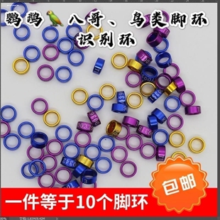 鸽子肉鸽信鸽脚环活扣鸟用记号环识别环超轻脚圈标签公母记号环