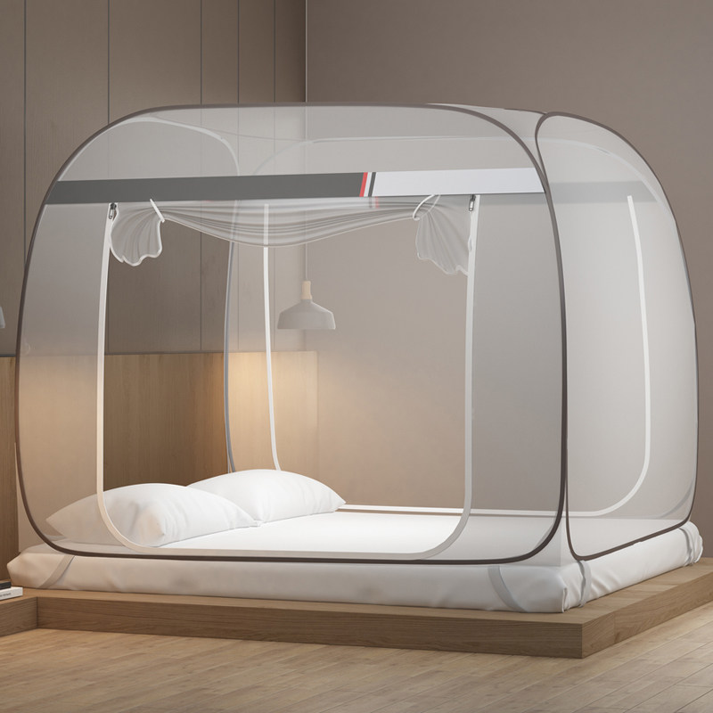 蒙古包蚊帐开门门有底无底1.5米单人家用免安装防掉床,床上用品,蚊帐,淘宝优惠券,粉丝福利购,淘宝优惠卷