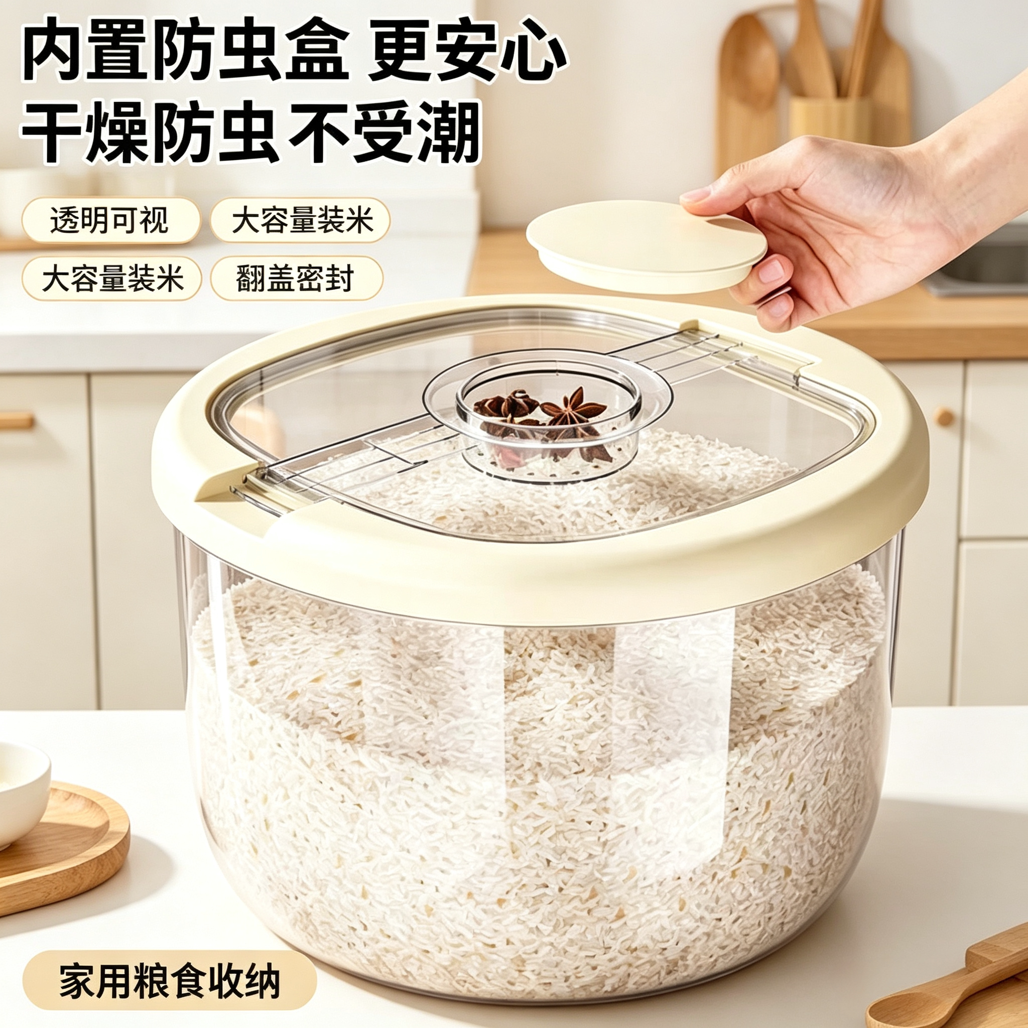 食品级大容量密封防潮防虫米桶图片