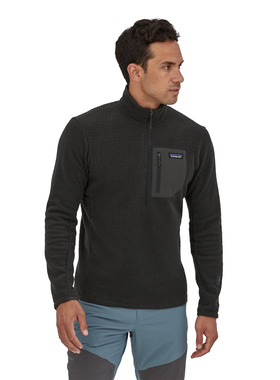 Patagonia巴塔哥尼亚R1 Air男士户外防水保暖透气软壳连帽抓绒衣