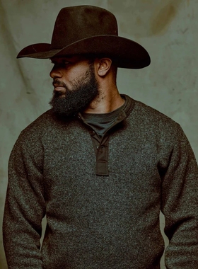 现货FILSON美式KEYPORT WOOL HENLEY男士保暖羊毛圆领亨利衫卫衣