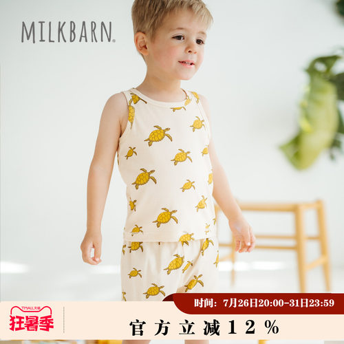 Milkbarn儿童背心短裤套装