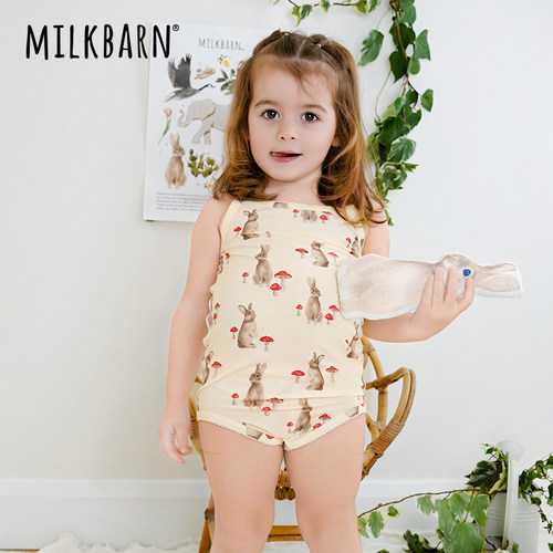 Milkbarn宝宝吊带包屁衣