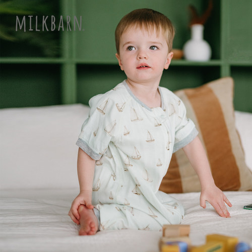 Milkbarn婴幼儿短袖连体睡袋